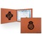 Nurse Cognac Leatherette Diploma / Certificate Holders - Front and Inside - Main