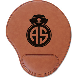 Nurse Leatherette Mouse Pad with Wrist Support (Personalized)