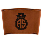 Nurse Leatherette Cup Sleeve (Personalized)