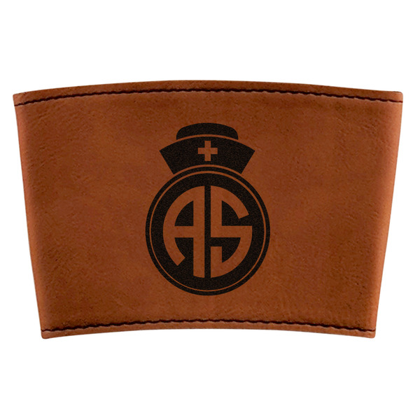 Custom Nurse Leatherette Cup Sleeve (Personalized)