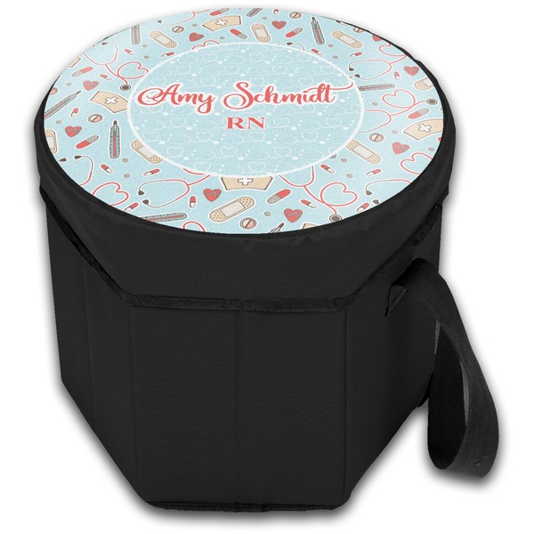 Nurse Collapsible Personalized Cooler & Seat (Closed)