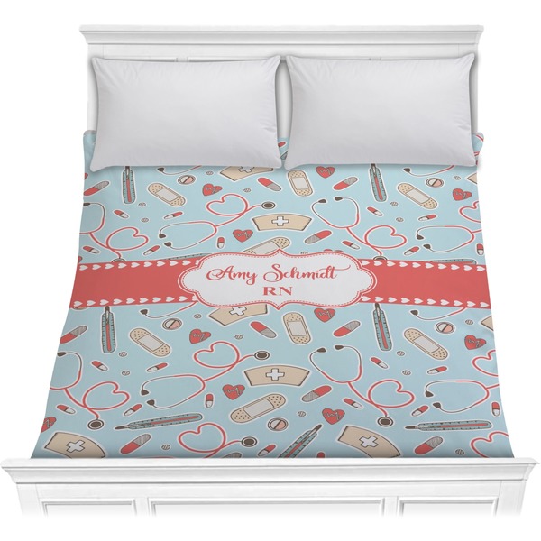 Custom Nurse Comforter - Full / Queen (Personalized)