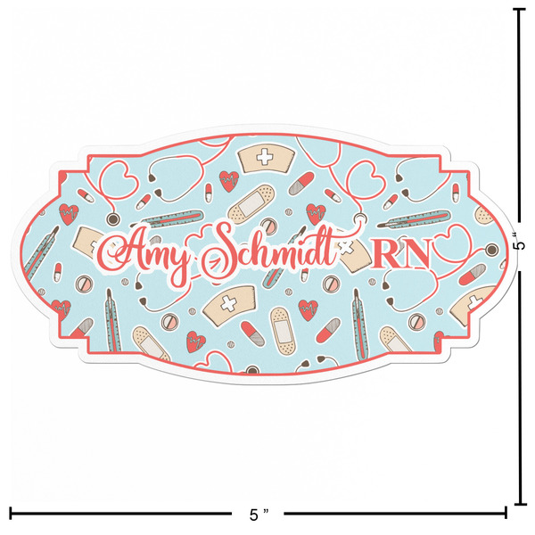 Nurse Custom Shape Iron On Patches - L - APPROVAL
