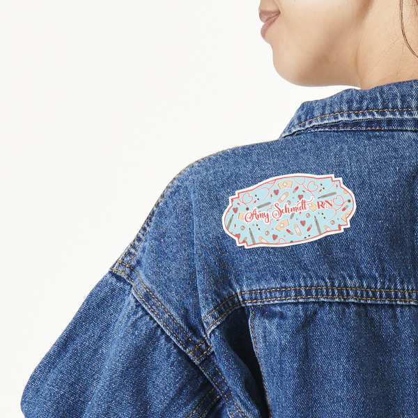 Custom Nurse Twill Iron On Patch - Custom Shape (Personalized)