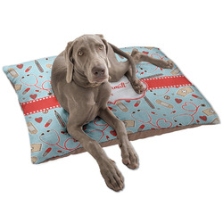 Nurse Dog Bed - Large w/ Name or Text