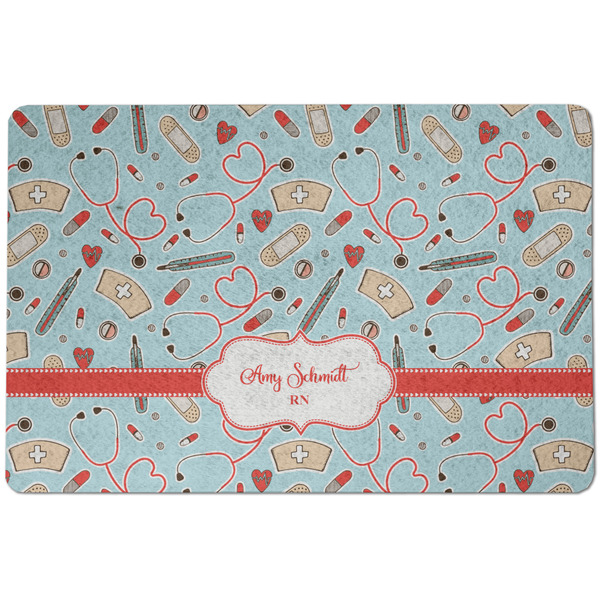 Custom Nurse Dog Food Mat w/ Name or Text