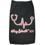 Nurse Black Pet Shirt (Personalized)