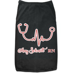 Nurse Black Pet Shirt - L (Personalized)