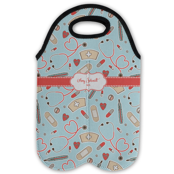 Nurse Double Wine Tote - Flat (new)
