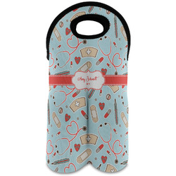 Nurse Wine Tote Bag (2 Bottles) (Personalized)