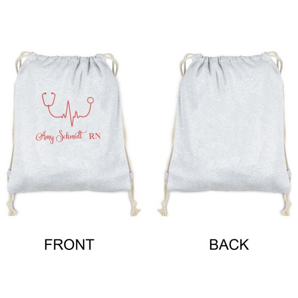Nurse Drawstring Backpacks - Sweatshirt Fleece - Single Sided - APPROVAL