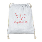 Nurse Drawstring Backpack - Sweatshirt Fleece (Personalized)