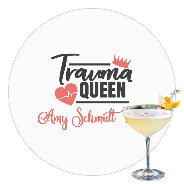 Custom Nurse Printed Drink Topper - 3.5" (Personalized)