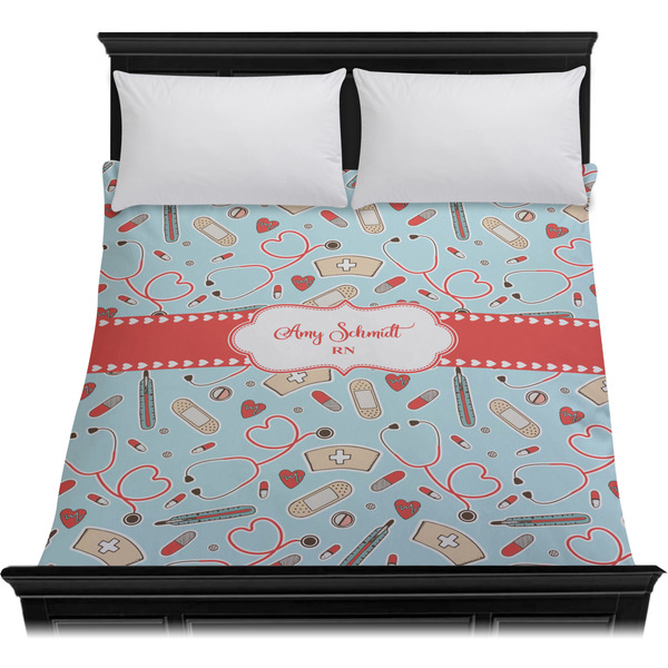 Nurse Duvet Cover - Queen - On Bed - No Prop