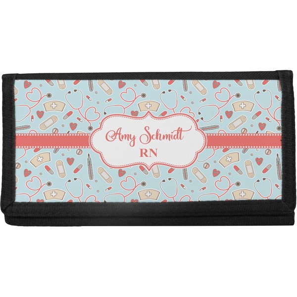 Custom Nurse Canvas Checkbook Cover (Personalized)