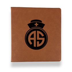 Nurse Leather Binder - 1" - Rawhide (Personalized)