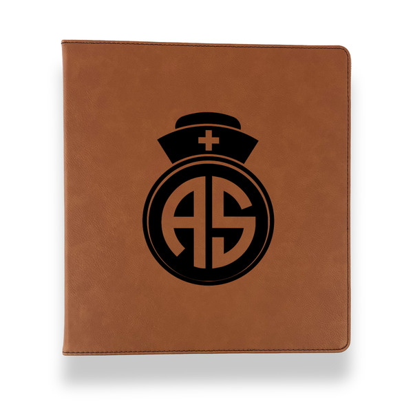Custom Nurse Leather Binder - 1" - Rawhide (Personalized)