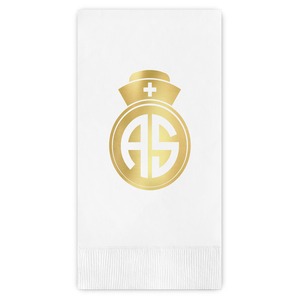 Custom Nurse Guest Napkins - Foil Stamped (Personalized)