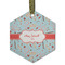 Nurse Frosted Glass Ornament - Hexagon