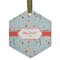 Nurse Flat Glass Ornament - Hexagon w/ Name or Text