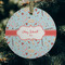 Nurse Frosted Glass Ornament - Round (Lifestyle)