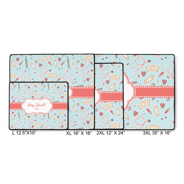 Nurse Gaming Mats - SIZE CHART