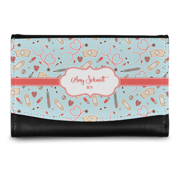 Custom Nurse Genuine Leather Women's Wallet - Small (Personalized)
