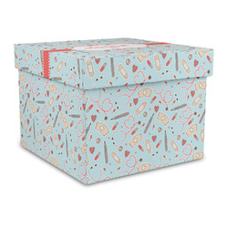 Nurse Gift Box with Lid - Canvas Wrapped - Large (Personalized)