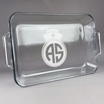 Nurse Glass Baking Dish with Truefit Lid - 13in x 9in (Personalized)