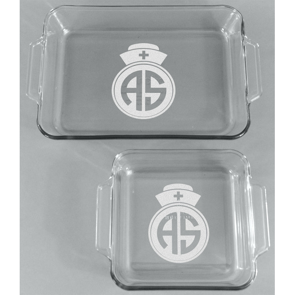 Nurse Glass Baking Dish Set - FRONT