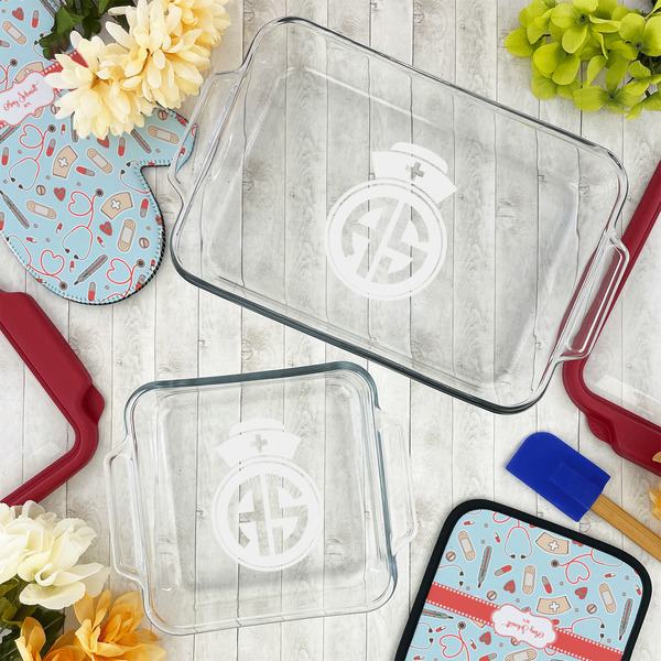 Nurse Glass Baking Dish Set - LIFESTYLE
