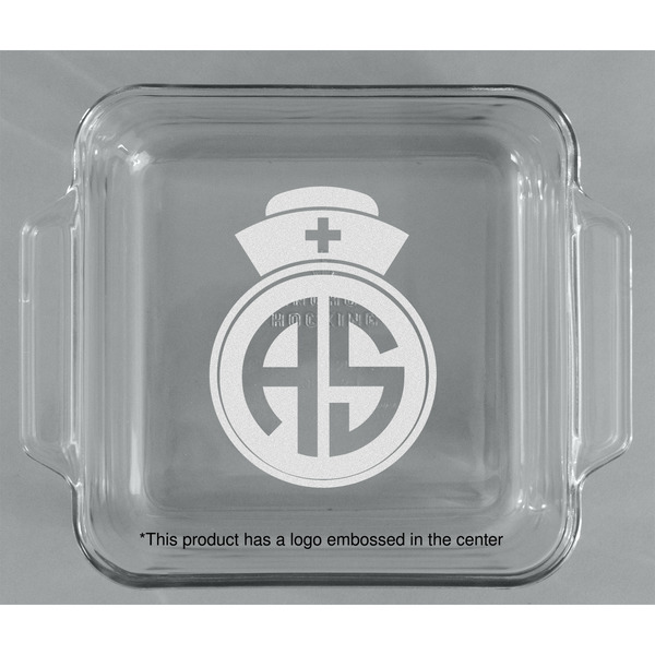 Nurse Glass Cake Dish - APPROVAL (8x8)