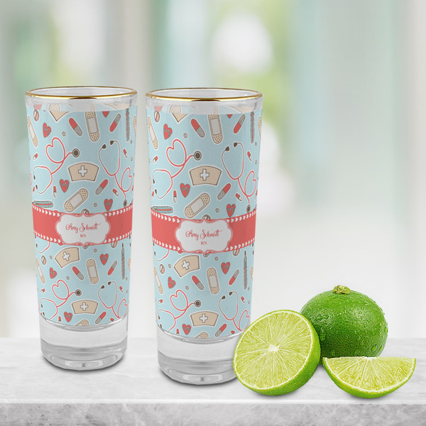 Nurse Glass Shot Glass - 2 oz - LIFESTYLE