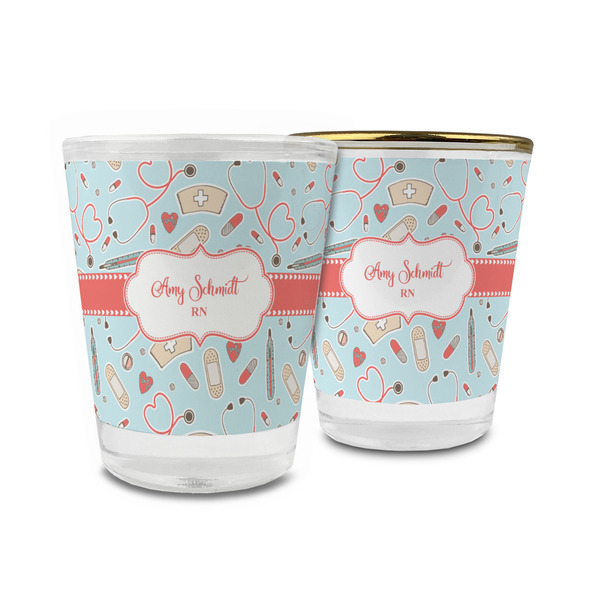 Custom Nurse Glass Shot Glass - 1.5 oz (Personalized)