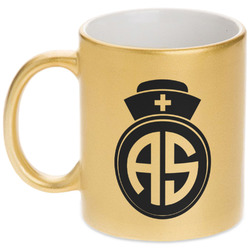 Nurse Metallic Gold Mug (Personalized)