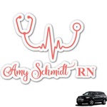 Nurse Graphic Car Decal (Personalized)