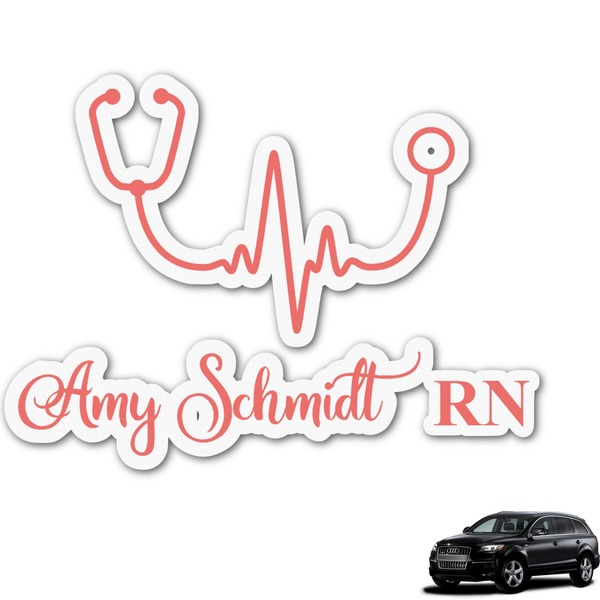 Custom Nurse Graphic Car Decal (Personalized)