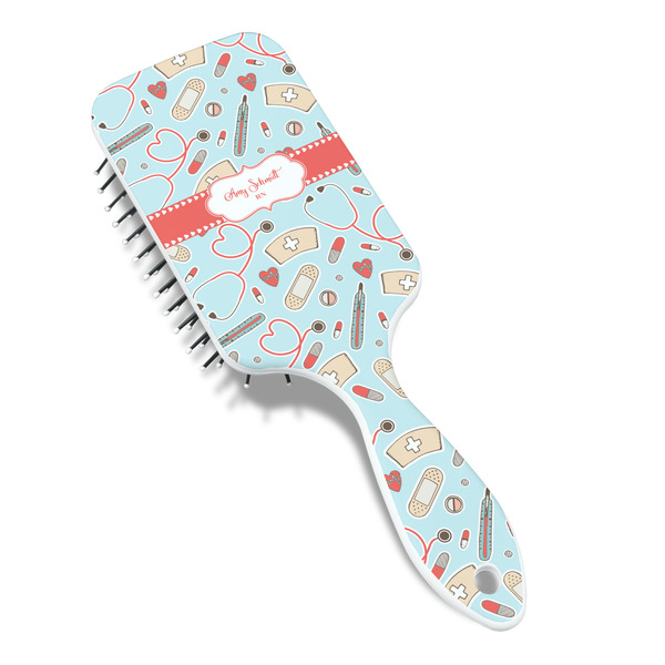 Nurse Hair Brush - Angle View