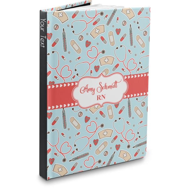 Custom Nurse Hardbound Journal - 7.25" x 10" (Personalized)