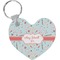 Nurse Heart Plastic Keychain w/ Name or Text