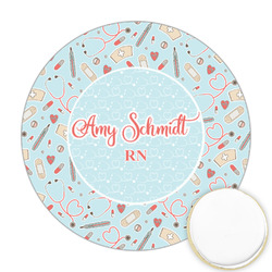 Nurse Printed Cookie Topper - Round (Personalized)