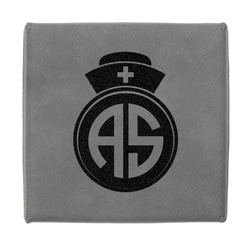 Nurse Jewelry Gift Box - Engraved Leather Lid (Personalized)