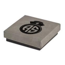 Nurse Jewelry Gift Box - Engraved Leather Lid (Personalized)