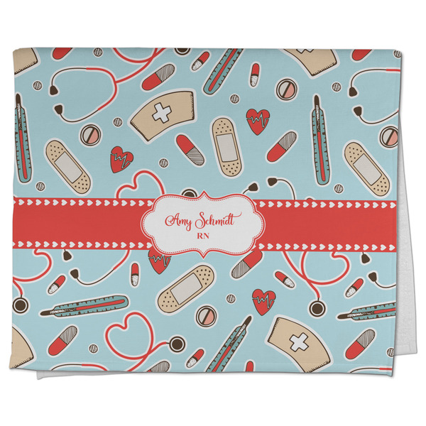 Custom Nurse Kitchen Towel - Poly Cotton w/ Name or Text