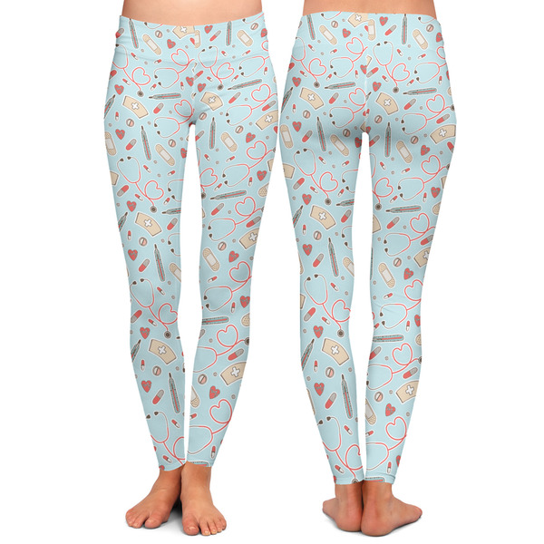 Nurse Ladies Leggings - Front and Back