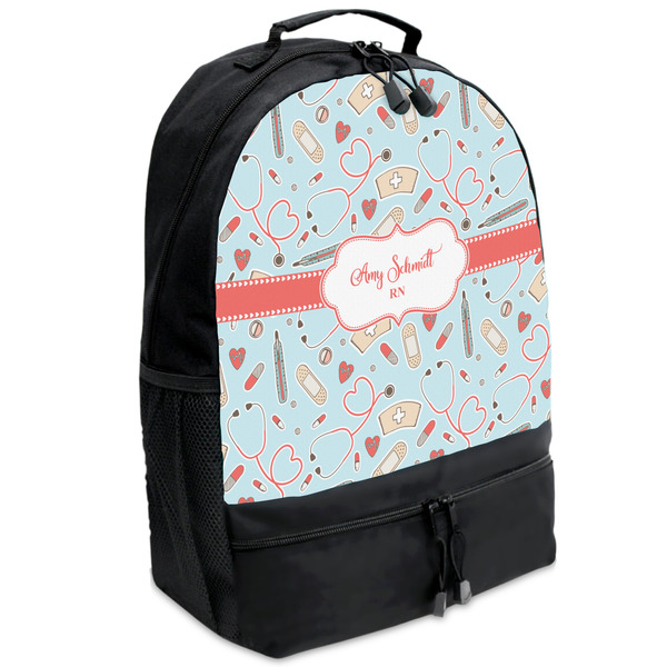 Custom Nurse Backpacks - Black (Personalized)