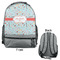 Nurse Large Backpack - Gray - Front & Back View