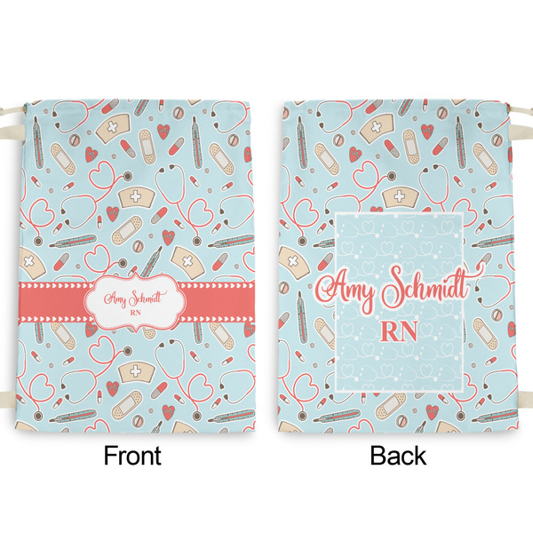 Nurse Large Laundry Bag - Front & Back View