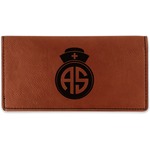 Nurse Leatherette Checkbook Holder (Personalized)