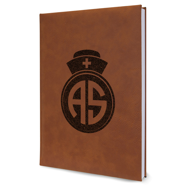 Custom Nurse Leather Sketchbook - Large - Single Sided (Personalized)